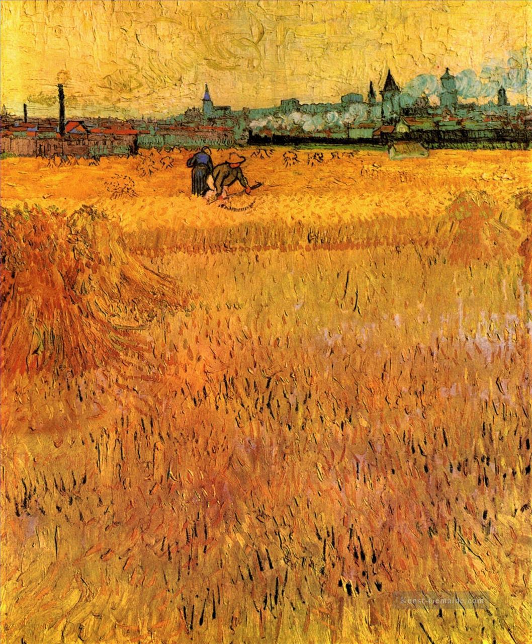 Arles Ansicht von den Weizen Feldern Vincent van Gogh Ölgemälde
